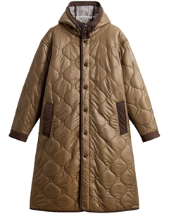 Стеганое пальто, нейтральный цвет Woolrich