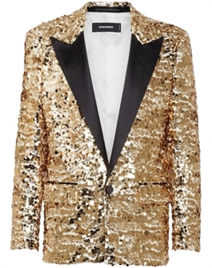 Пиджак-смокинг с пайетками, золотой Dsquared2