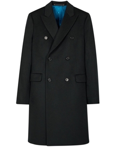 Двубортное пальто с острыми лацканами, зеленый Paul smith