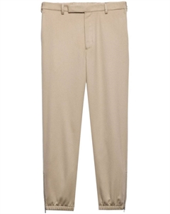 Кашемировые спортивные брюки, нейтральный цвет Prada