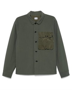 Рубашка GD Shell Mixed с пуговицами, зеленый C.p. company