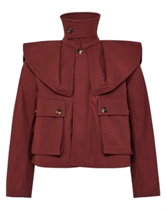 Тренч с объемным воротником, красный Jw anderson