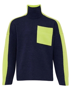 Джемпер двухцветного дизайна, синий Jw anderson