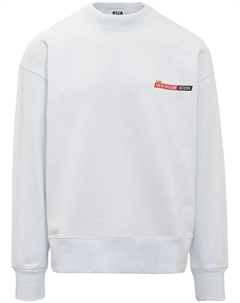 Толстовка с графическим принтом, белый Msgm