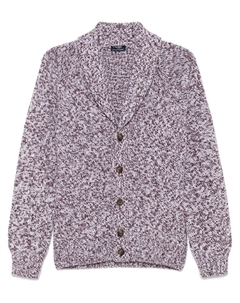 Кардиган из вирджинской шерсти, фиолетовый Barba