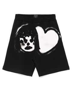 Шорты с принтом граффити, черный Givenchy