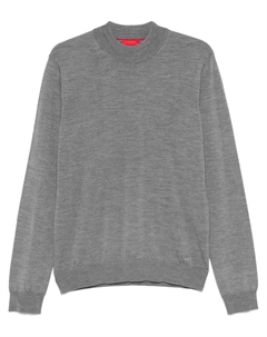 Свитер из натуральной шерсти, серый Hugo