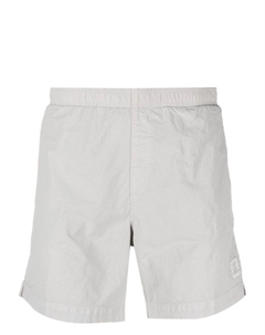 Шорты с эластичным поясом и нашивкой-логотипом, серый C.p. company