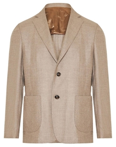 Блейзер с зазубренными лацканами, нейтральный цвет Barba