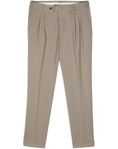 Зауженные брюки чинос из шерсти, зеленый Dell'oglio