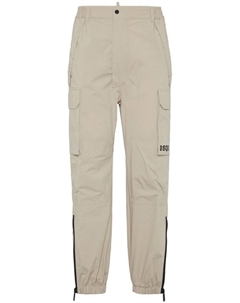 Зауженные брюки карго, нейтральный цвет Dsquared2
