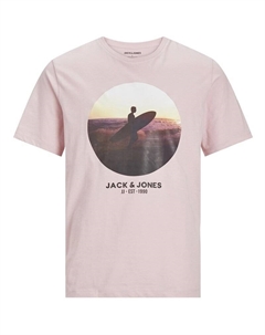 Мужская футболка целлокс, розовый Jack & jones