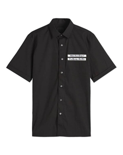 Рубашка в стиле милитари с коротким рукавом, черный Givenchy