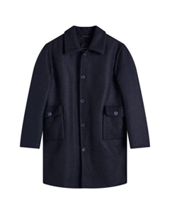 Пальто шерстяное плюшевое, синий Givenchy