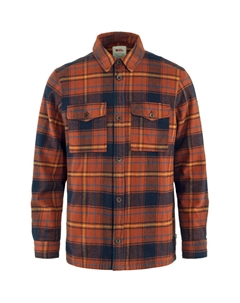 Мужская утепленная рубашка Övik Lite, коричневый Fjallraven