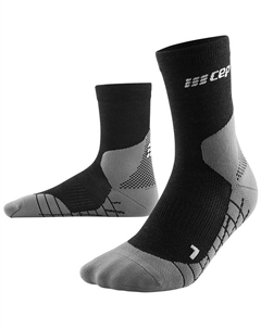 Мужские легкие носки среднего кроя из шерсти мериноса, черный Cep