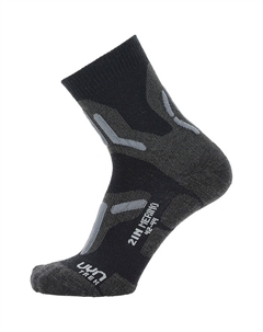 Мужские трекинговые носки 2 дюйма из мериноса, черный Uyn