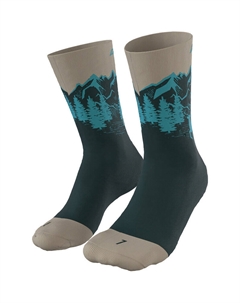 Носки «Оставайтесь быстрыми», зеленый Dynafit