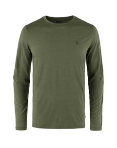 Мужская шерстяная рубашка Abisko с длинным рукавом, зеленый Fjallraven