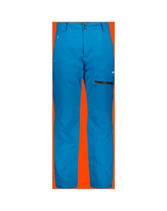 Мужские теплые лыжные брюки на плоской подошве, синий Cmp