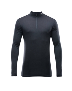 Мужская рубашка Breeze с воротником на молнии до половины и длинными рукавами, черный Devold