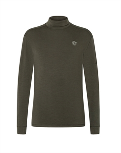 Мужская рубашка с высоким воротником Space260 и длинным рукавом, оливковый Super natural