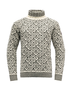 Свальбардский свитер с высоким воротником, серый Devold