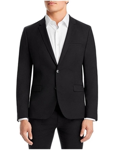 Костюмный пиджак BOSS Arti из эластичной шерсти очень узкого кроя, черный Hugo