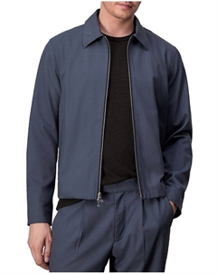 Rag &bone Куртка Melrose из смесовой шерсти и твила с молнией во всю длину, синий Rag & bone