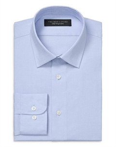 Магазин мужской одежды Bloomingdale's - приталенная классическая рубашка стрейч, синий The men's store at bloomingdale's