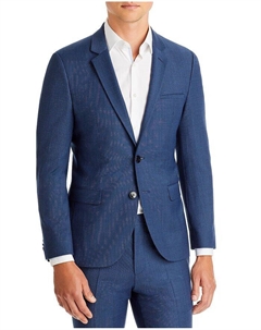 Синий пиджак Arti Extra Slim Fit с птичьим глазом Hugo