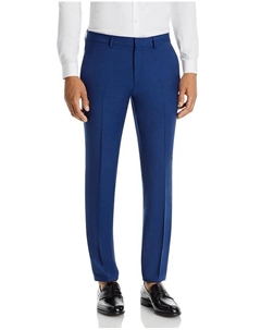 Hesten Костюмные брюки из эластичной шерсти очень узкого кроя, синий Hugo