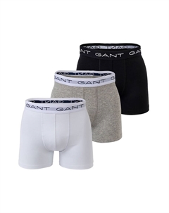 Боксеры с логотипом, 3 пары, черный Gant