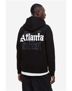 Толстовка свободного кроя на молнии, черный H&m