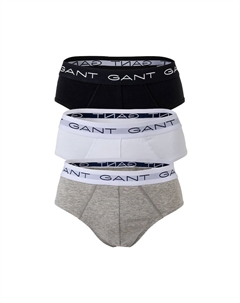 Трусы с логотипом, 3 пары, серый Gant