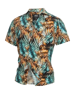 Повседневная рубашка Regular fit Button Up Shirt, синий Indicode jeans