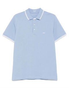 Рубашка поло с вышитым логотипом, синий Fay