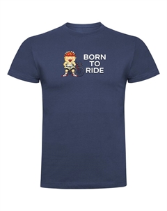 Футболка Born To Ride, синий Kruskis