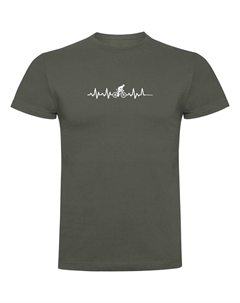 Футболка Biking Heartbeat, зеленый Kruskis