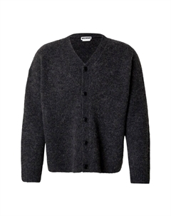 Вязаный кардиган Knit Cardigan, пятнистый черный Weekday
