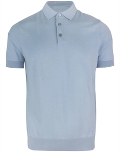 Рубашка-поло тонкой вязки, синий Paolo pecora