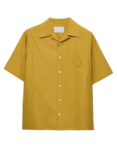 Рубашка с нашивкой-логотипом, желтый Prada