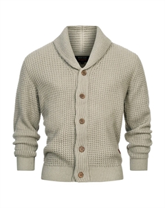 Вязаный кардиган Knit Cardigan Brandox, серо-бежевый Indicode jeans