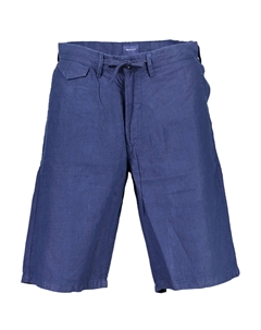 Синие льняные мужские брюки Gant