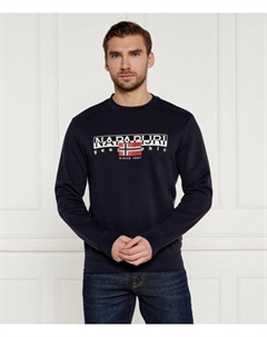 Свитшот мужской B-Aylmer с большим логотипом бренда, синий Napapijri