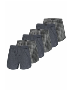 Брюки BOXERSHORTS 6ER PACK WEB, черный Schiesser