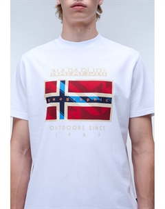 Футболка с принтом, белый Napapijri