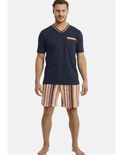 Пижамный комплект FREDSTEIN SET, темно-синий Jan vanderstorm
