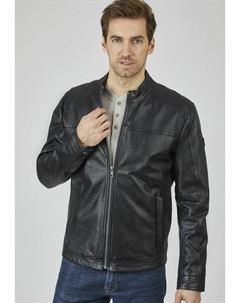 Кожаная куртка BUALESSIO, темно-синий Bugatti