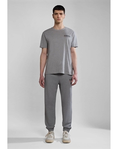 Футболка с принтом KASBA, цвет Mottled Grey Napapijri